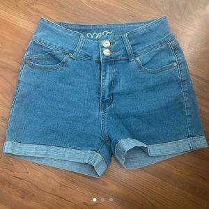cute high waisted denim shorts